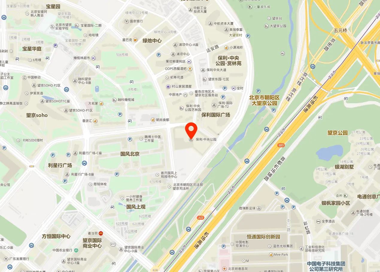 大望京商务中心地图位置